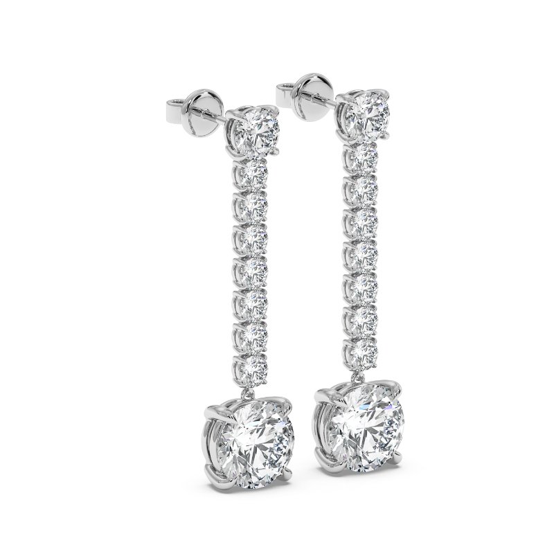 18K White Gold Gabriella Earrings