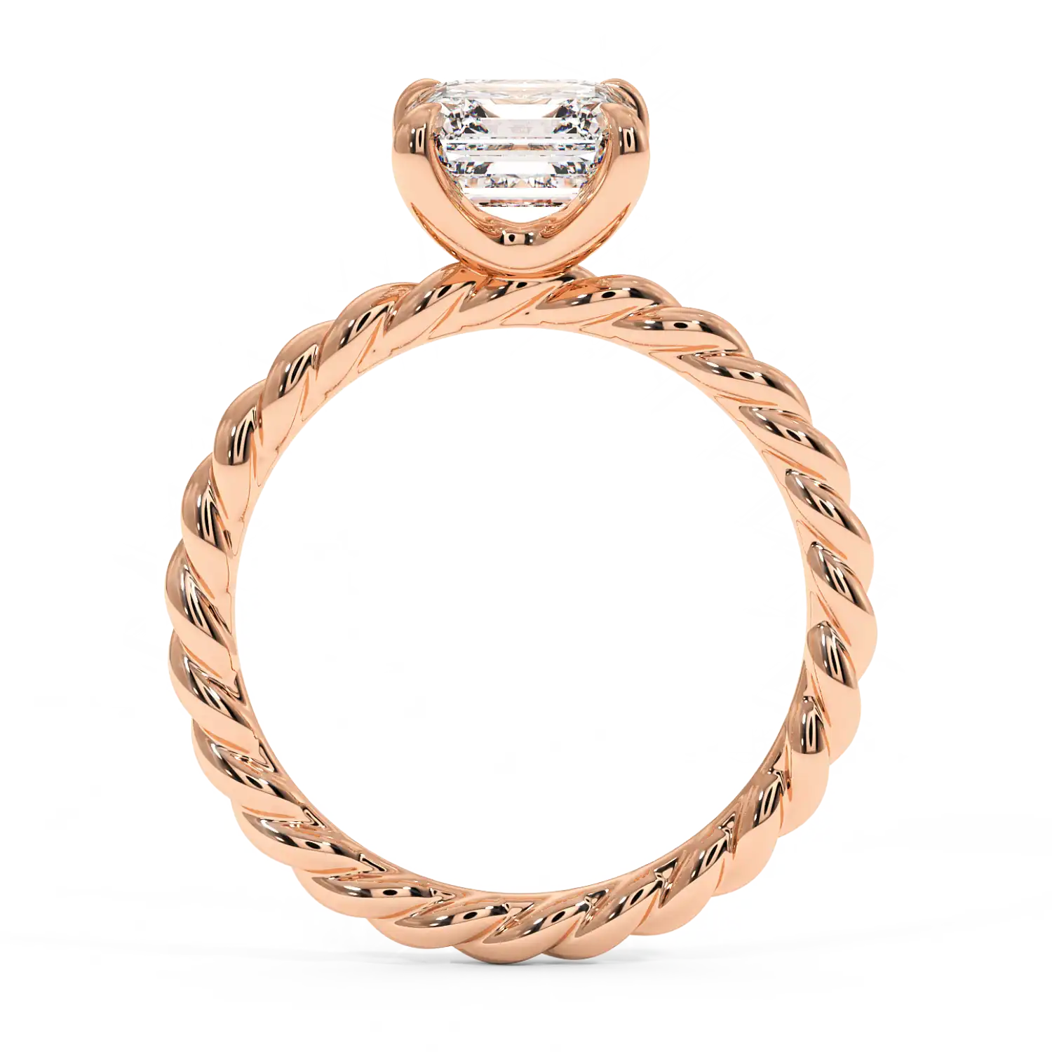 18K Rose Gold Noa Solitaire Engagement Ring