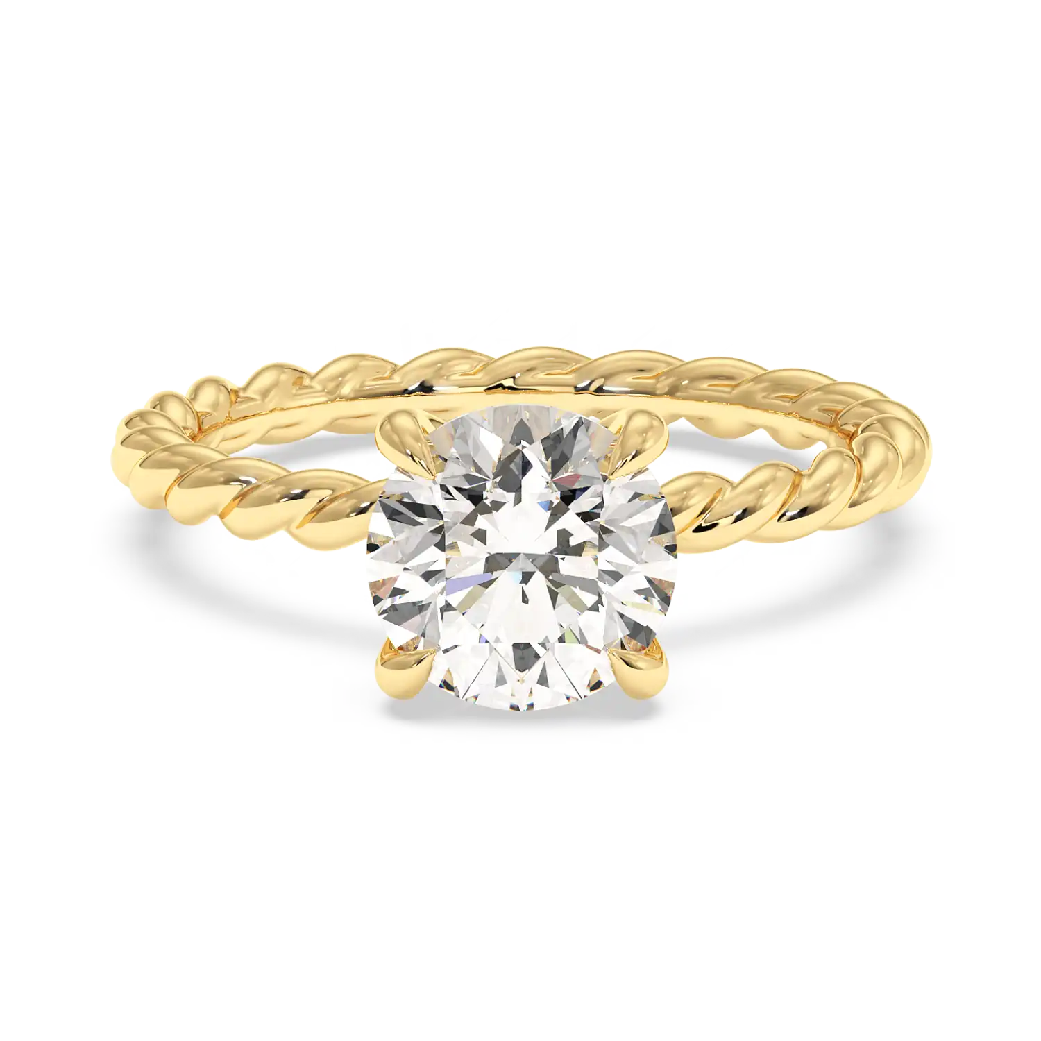 18K Yellow Gold Noa Solitaire Engagement Ring
