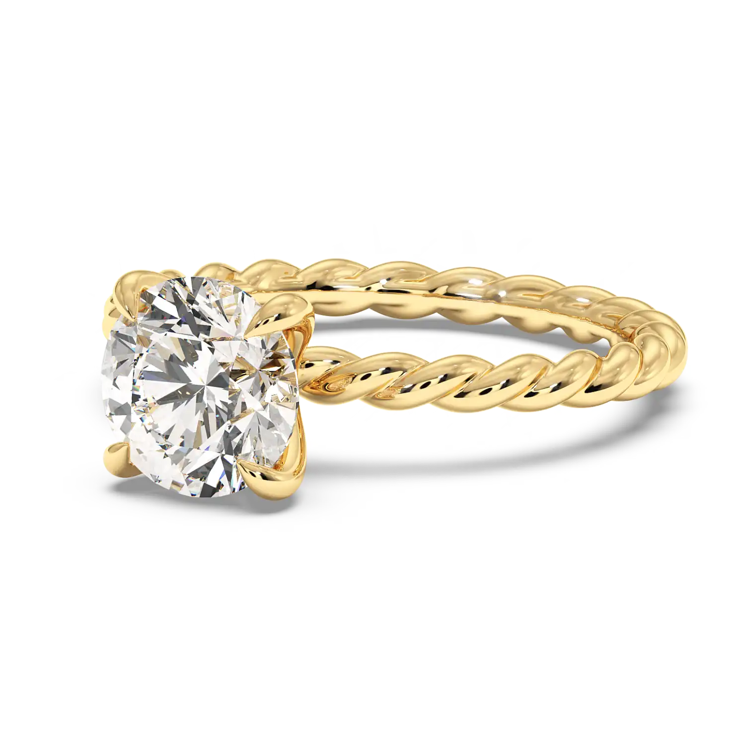 18K Yellow Gold Noa Solitaire Engagement Ring