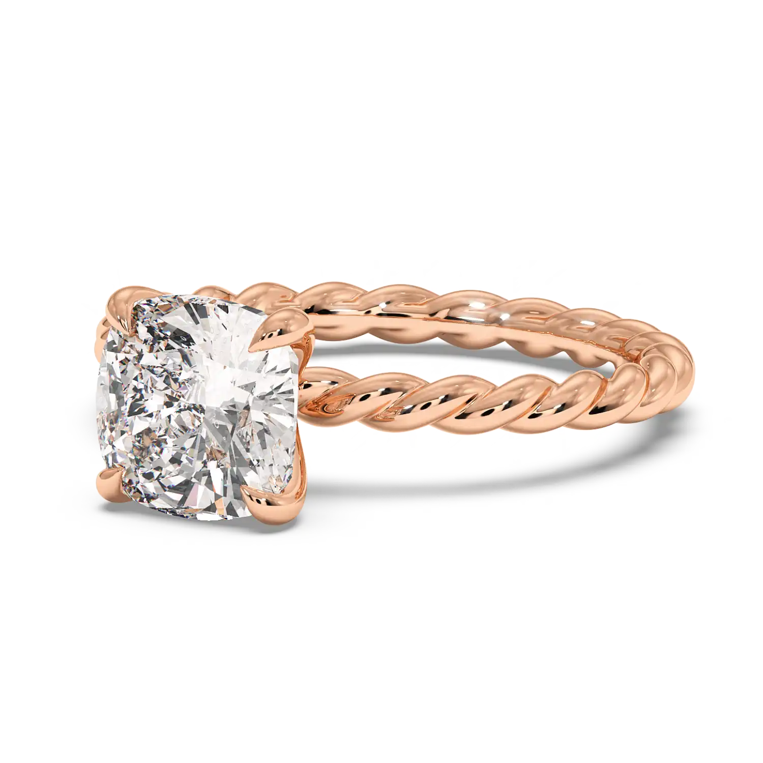 18K Rose Gold Noa Solitaire Engagement Ring