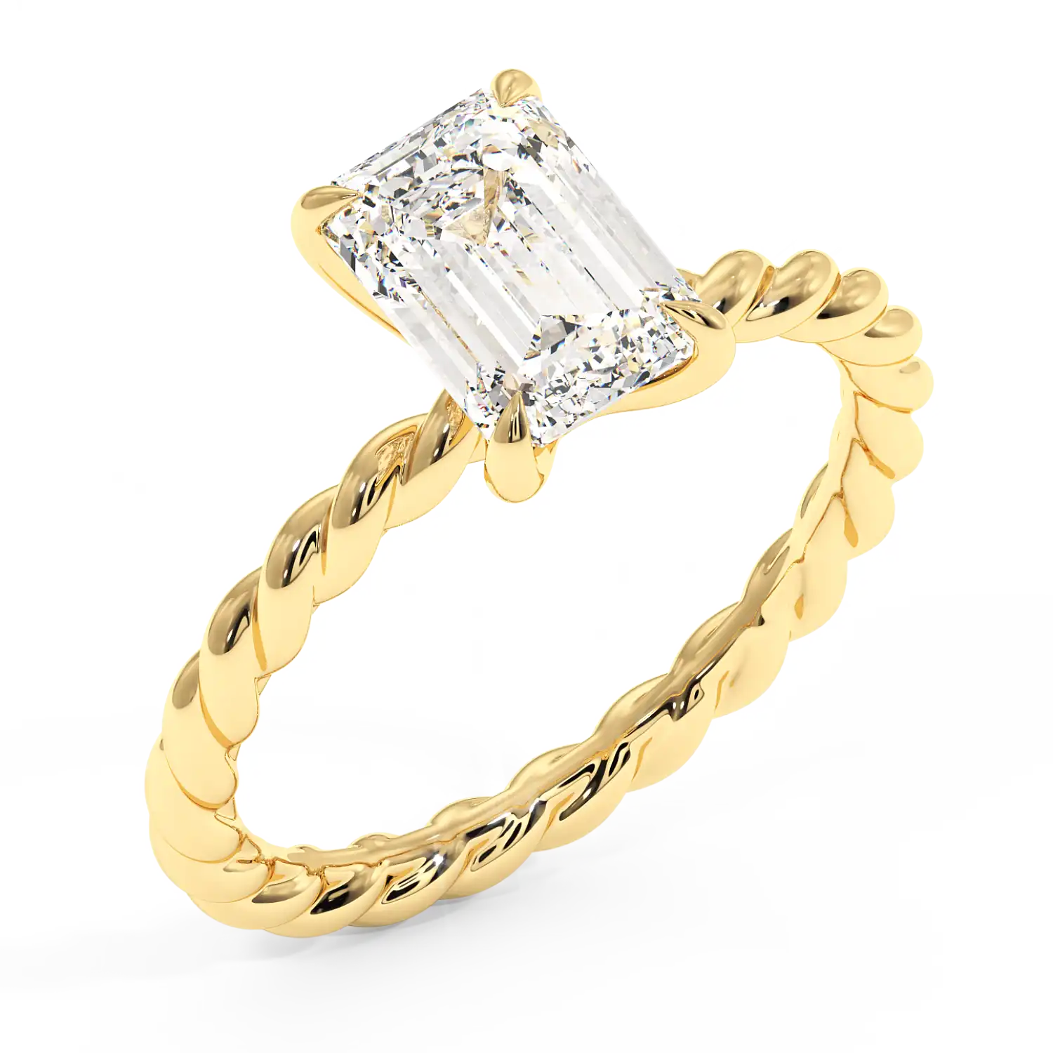 18K Yellow Gold Noa Solitaire Engagement Ring