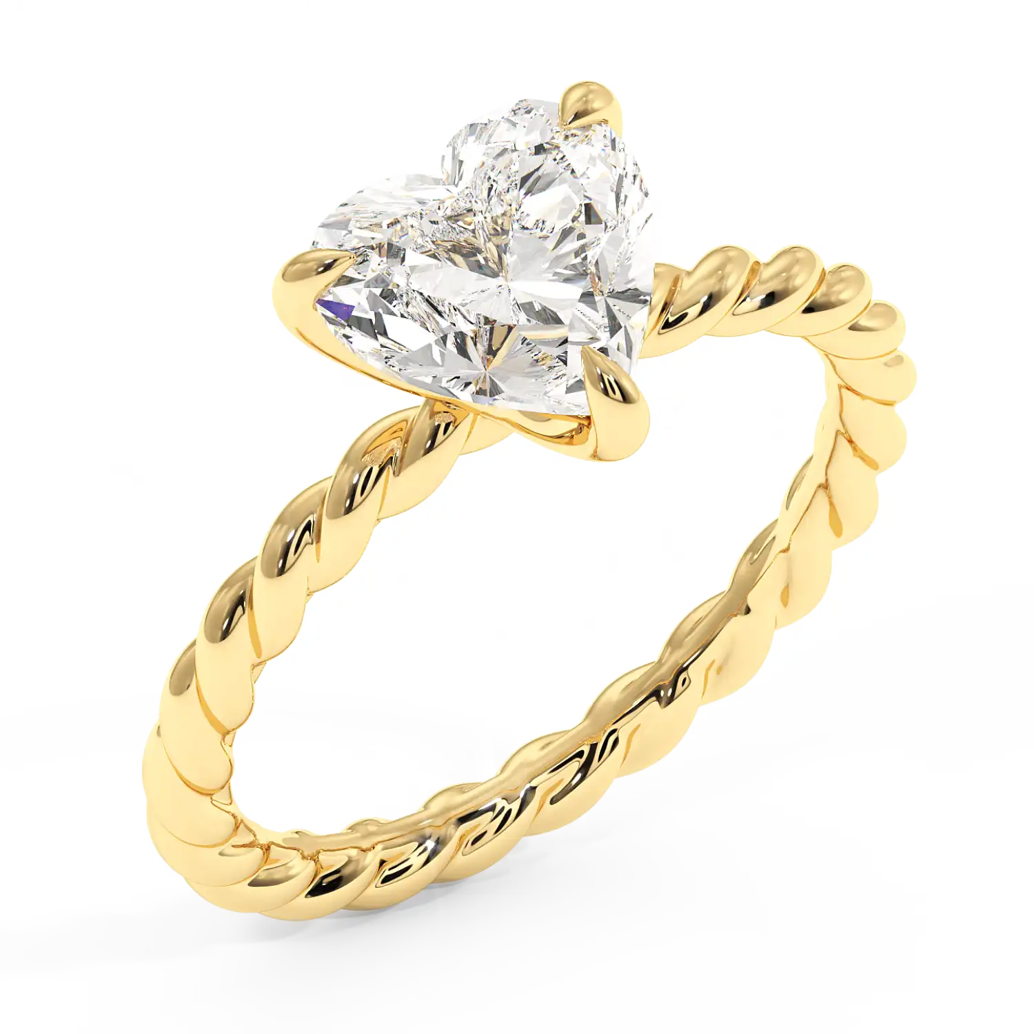 18K Yellow Gold Noa Solitaire Engagement Ring