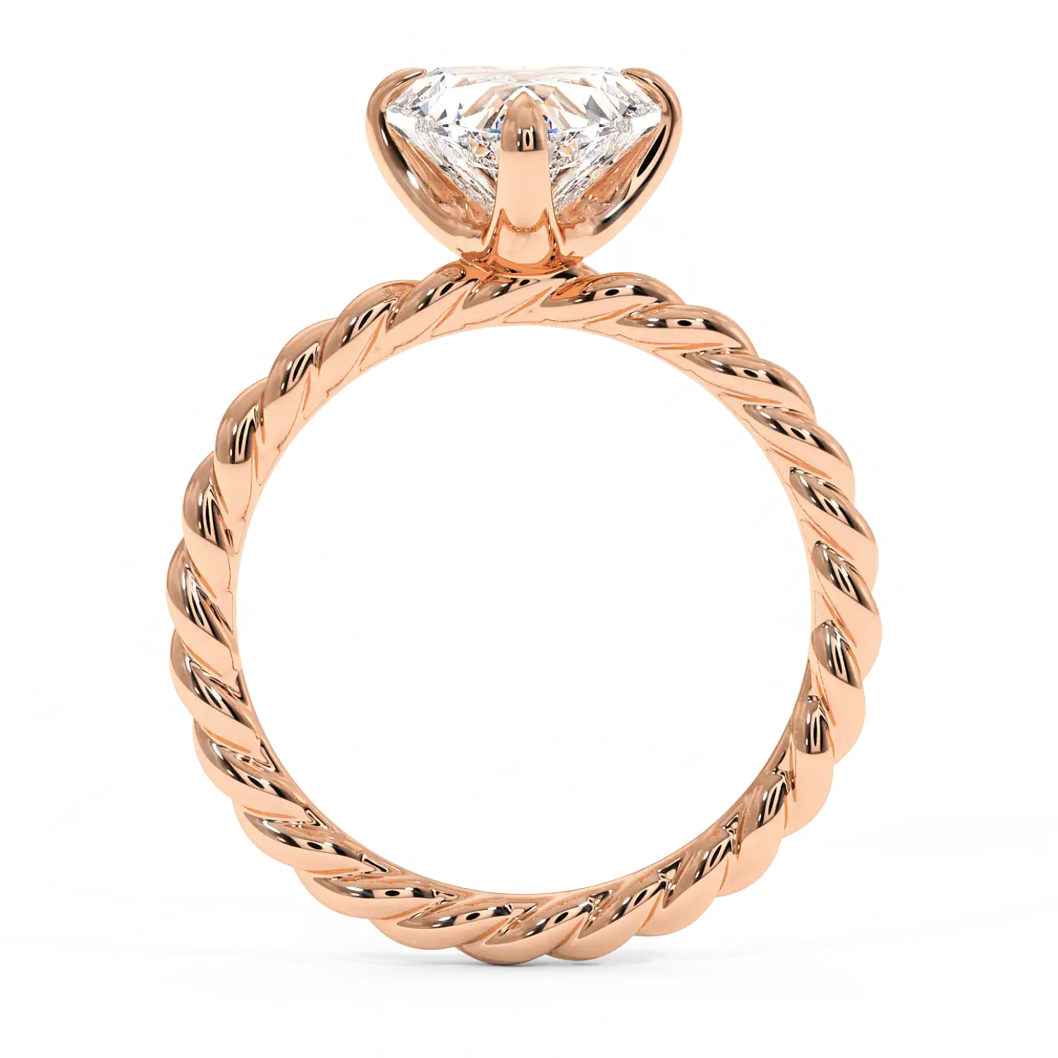 18K Rose Gold Noa Solitaire Engagement Ring