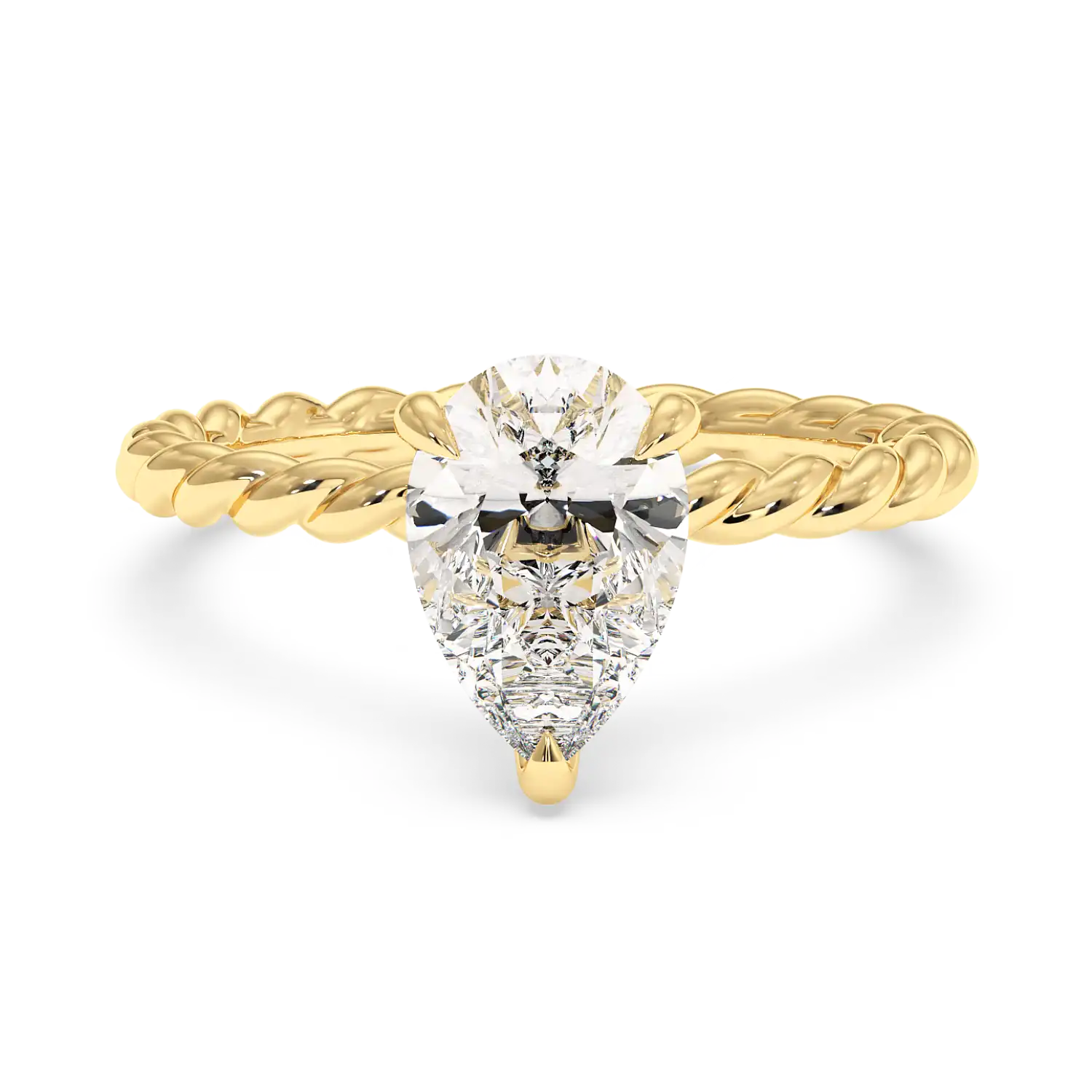 18K White Gold Noa Solitaire Engagement Ring