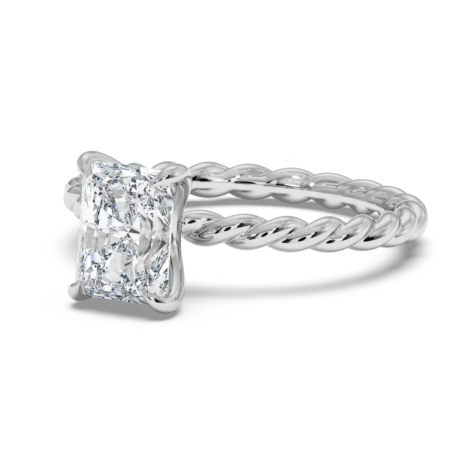 18K White Gold Noa Solitaire Engagement Ring