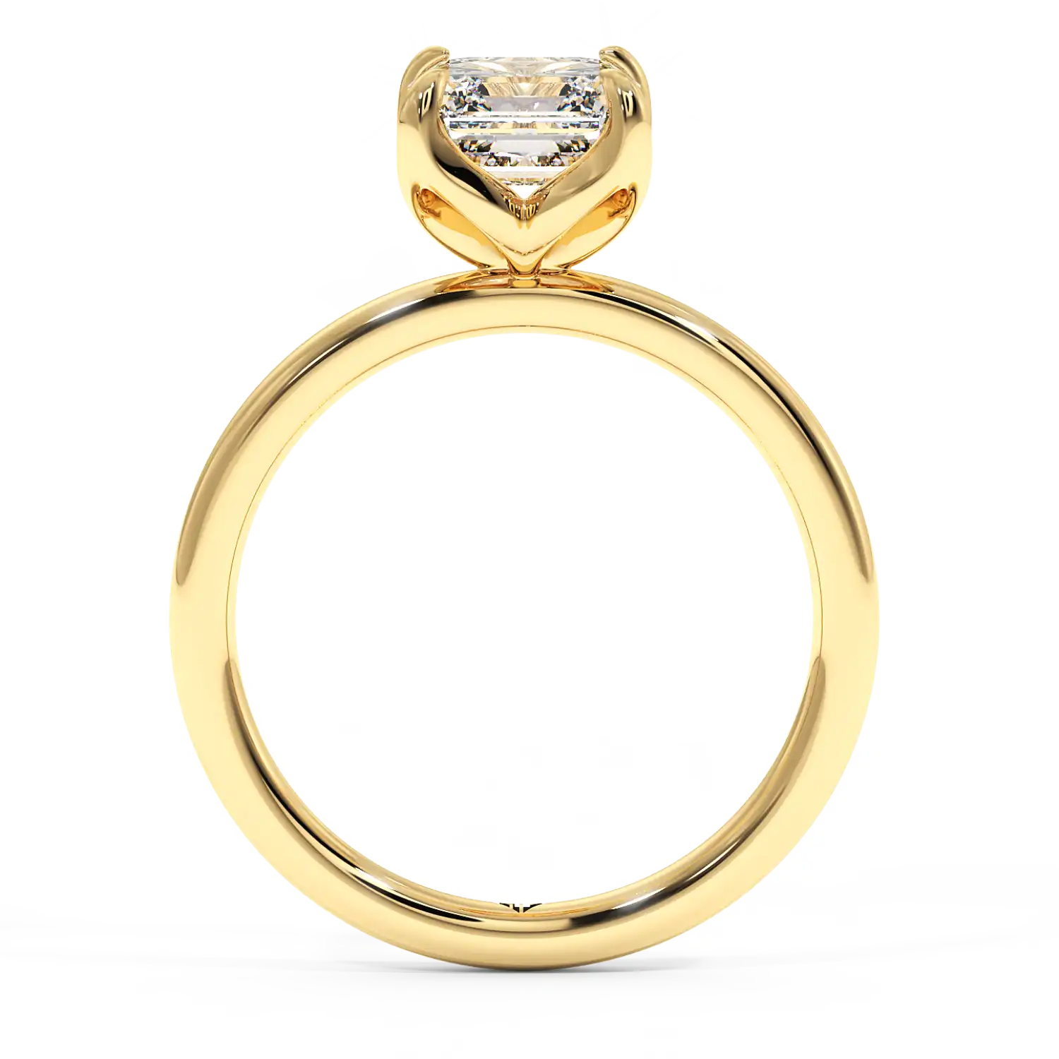 18K Yellow Gold Uma Solitaire Engagement Ring