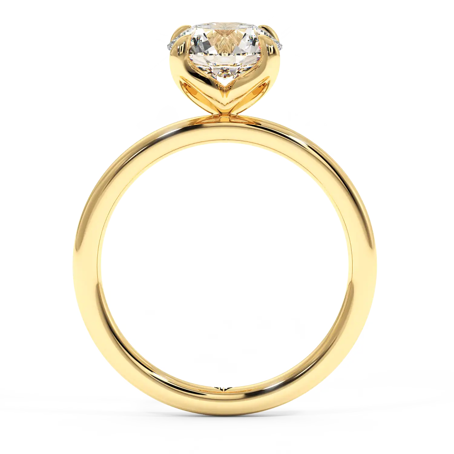18K Yellow Gold Uma Solitaire Engagement Ring