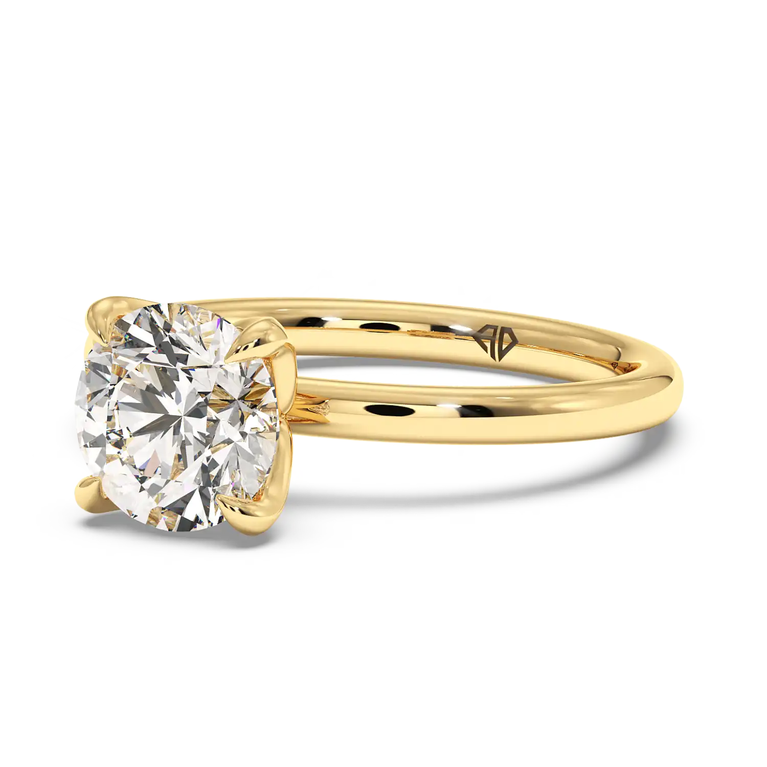 18K Yellow Gold Uma Solitaire Engagement Ring