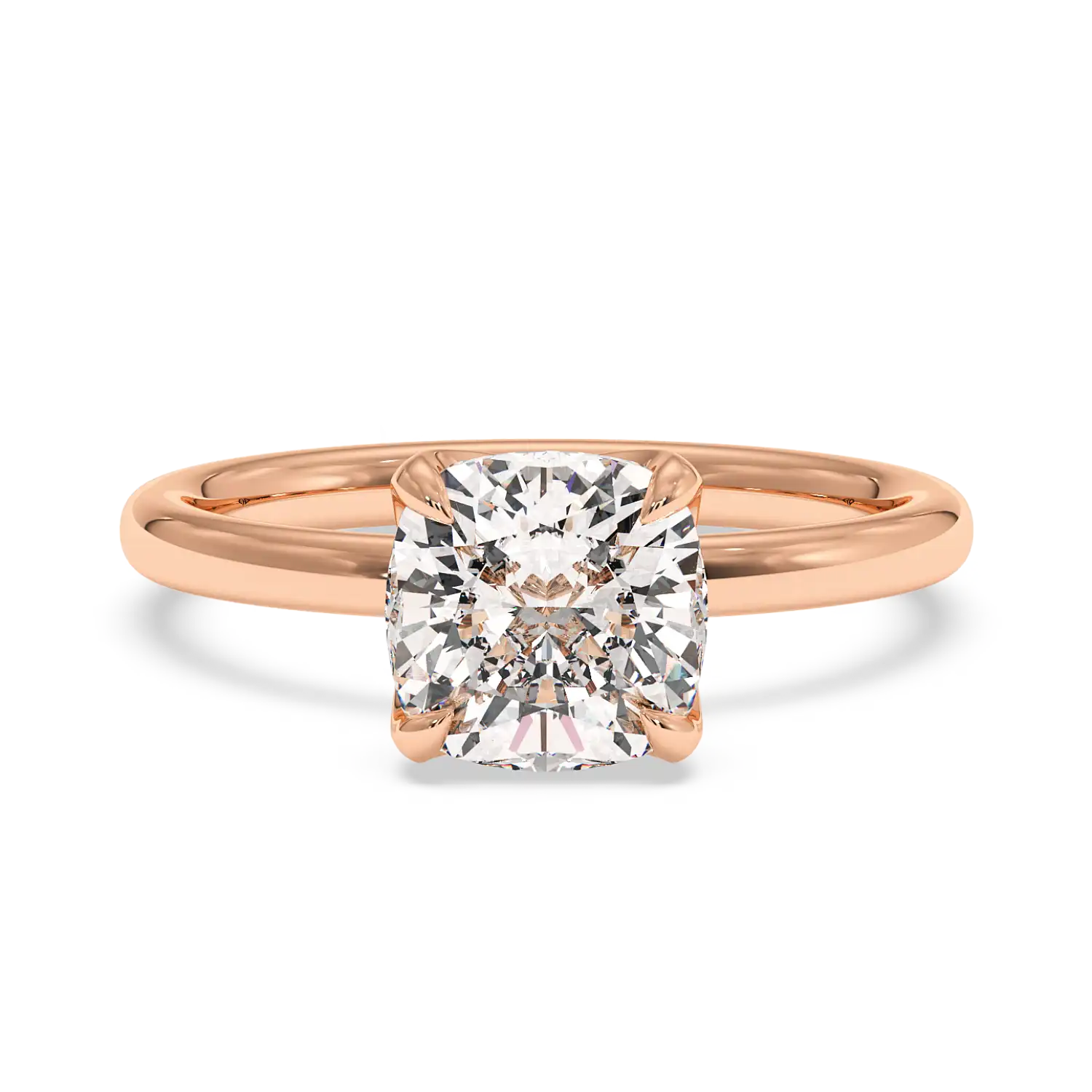 18K White Gold Uma Solitaire Engagement Ring