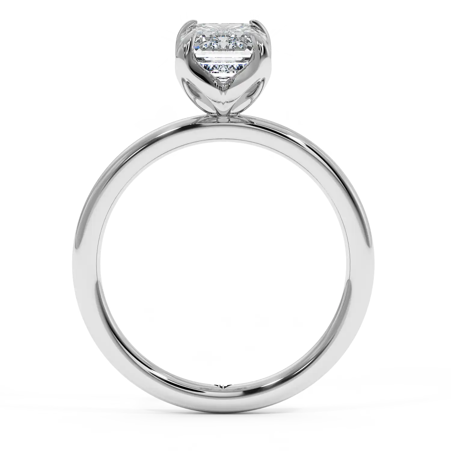 18K White Gold Uma Solitaire Engagement Ring