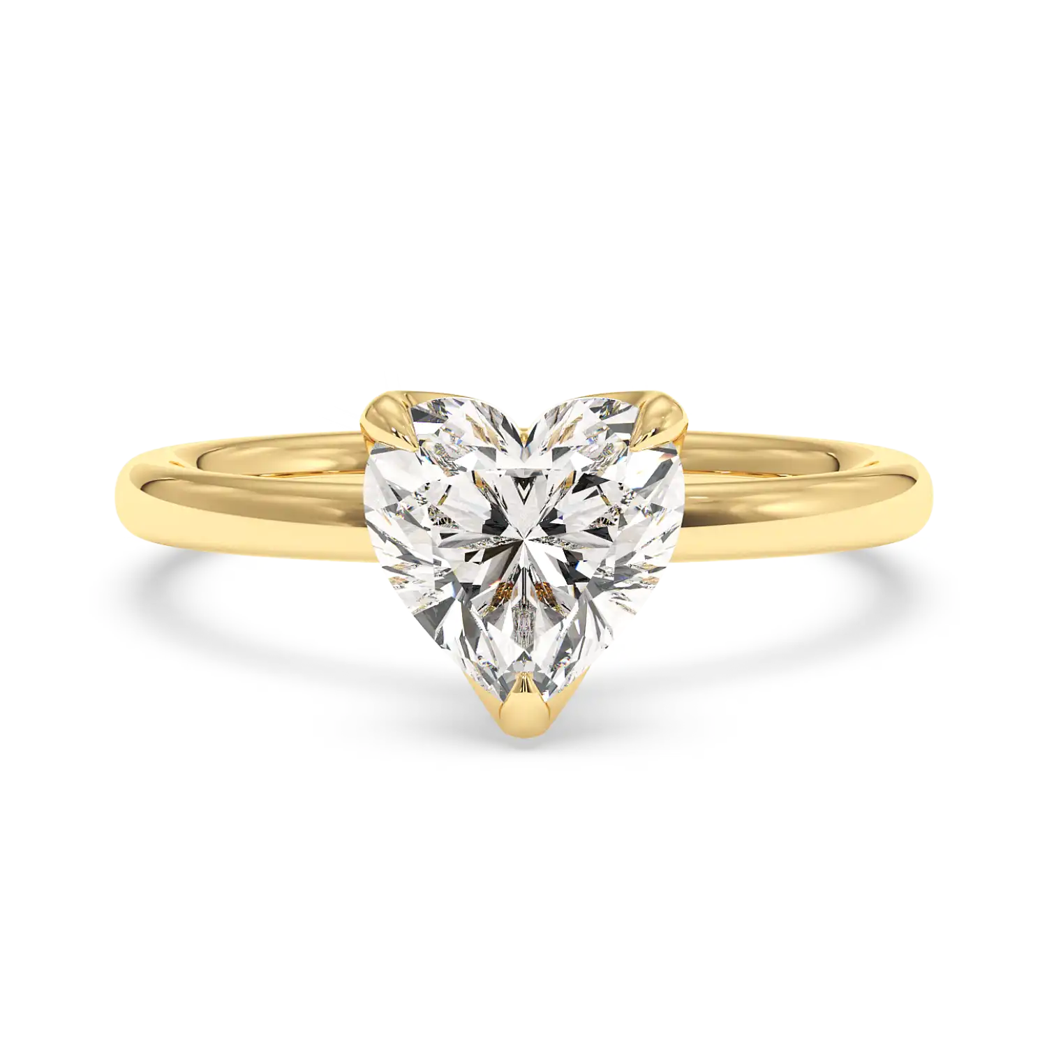 18K White Gold Uma Solitaire Engagement Ring