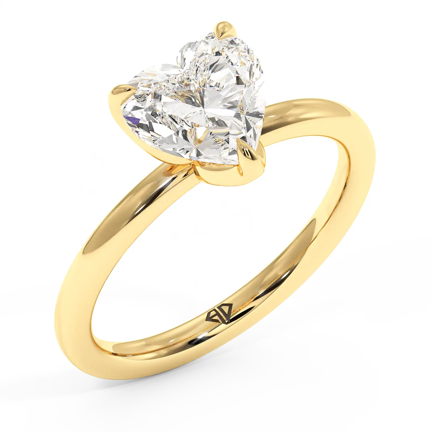 18K Yellow Gold Uma Solitaire Engagement Ring