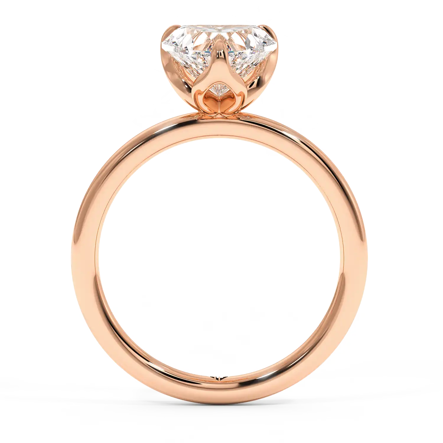 18K Rose Gold Uma Solitaire Engagement Ring