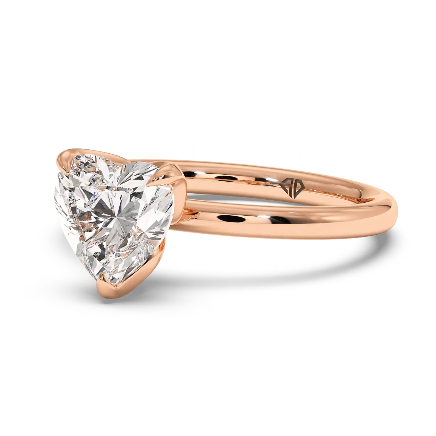 18K Rose Gold Uma Solitaire Engagement Ring