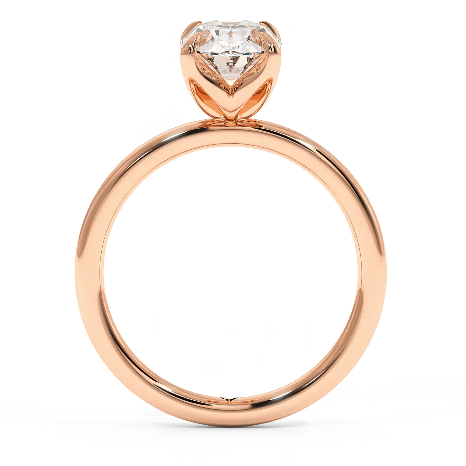 18K Rose Gold Uma Solitaire Engagement Ring