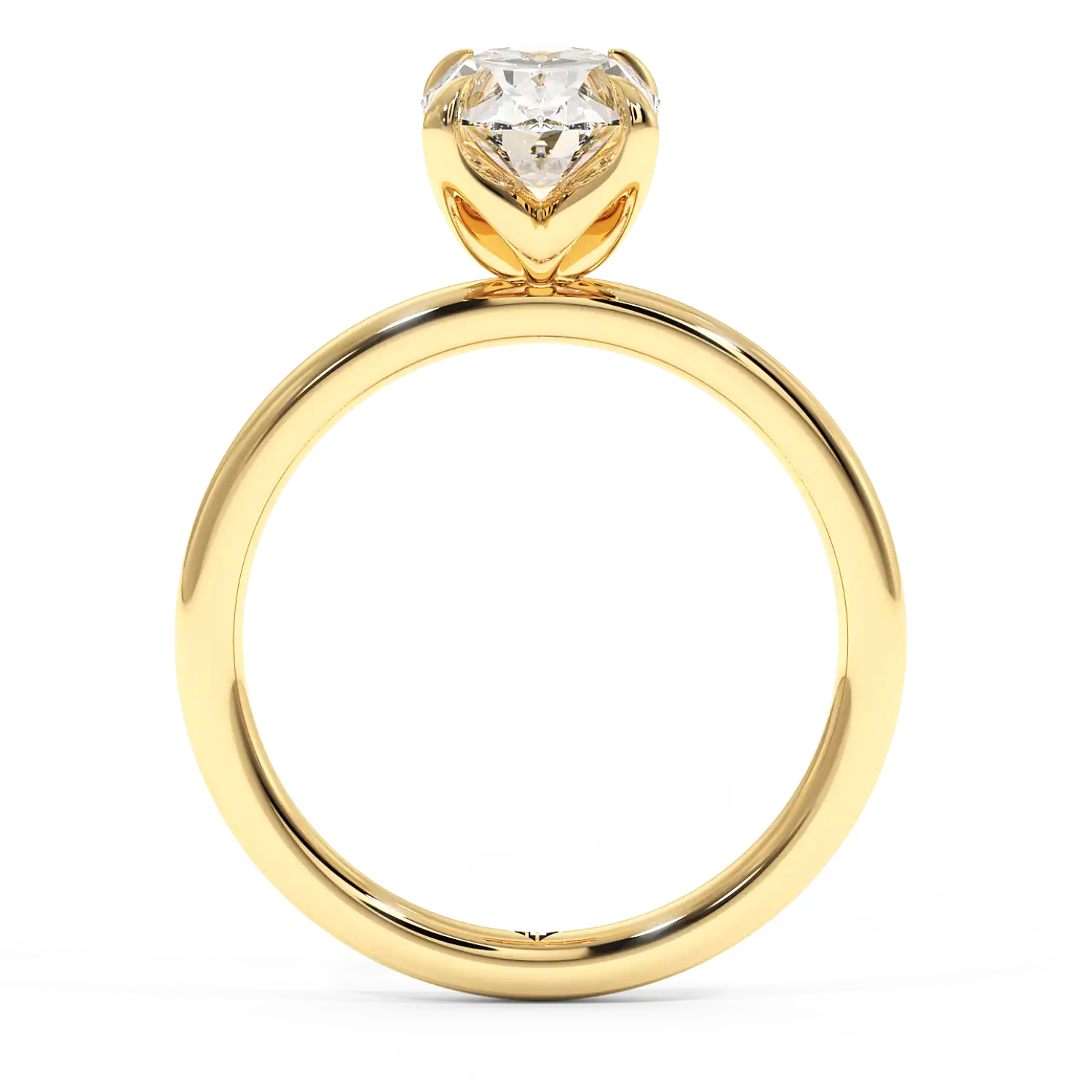 18K Yellow Gold Uma Solitaire Engagement Ring