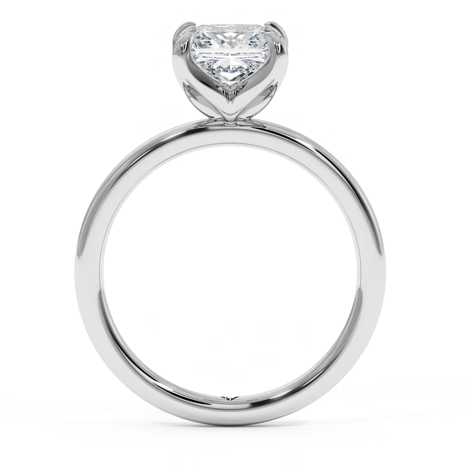18K White Gold Uma Solitaire Engagement Ring