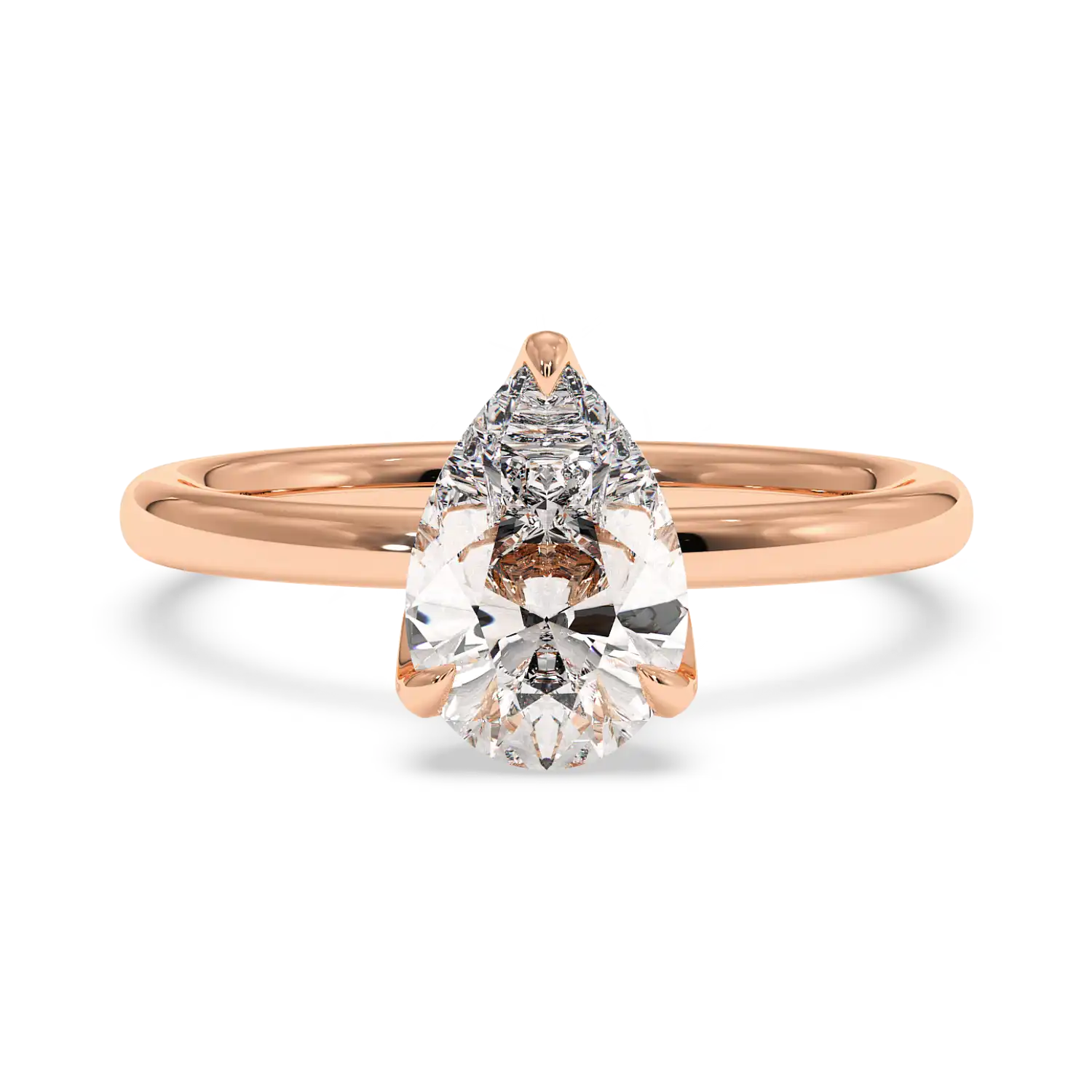 18K White Gold Uma Solitaire Engagement Ring