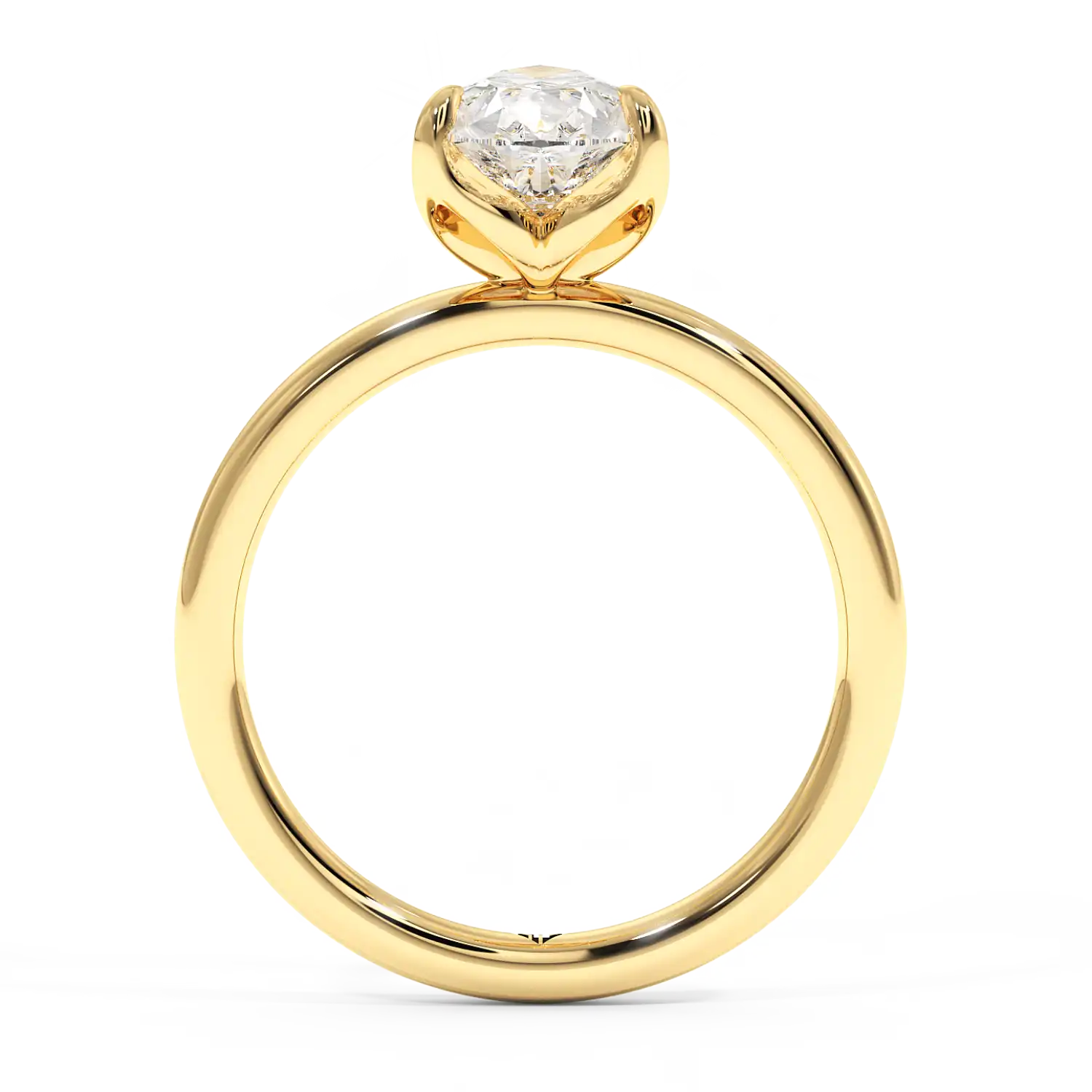 18K Yellow Gold Uma Solitaire Engagement Ring