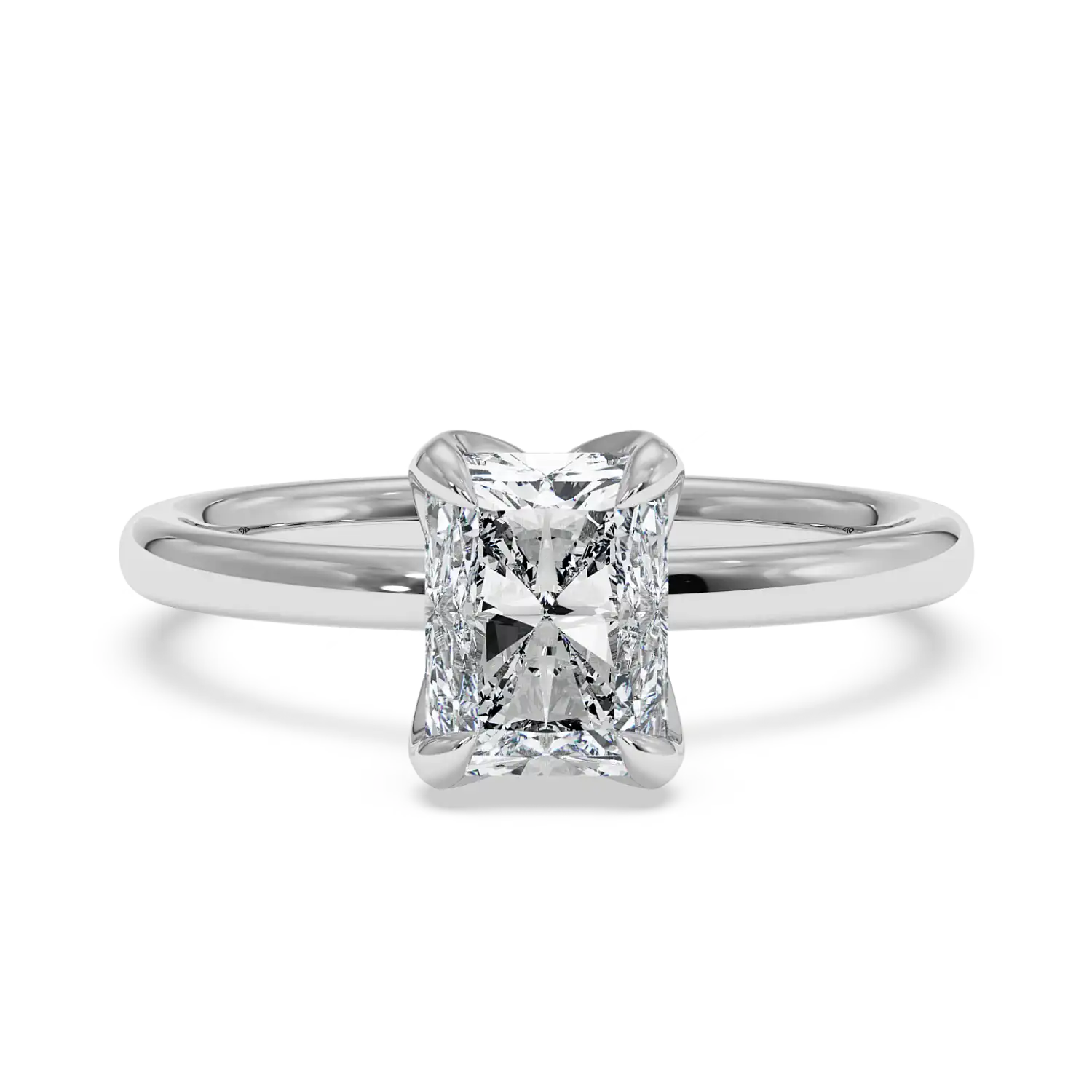 18K White Gold Uma Solitaire Engagement Ring