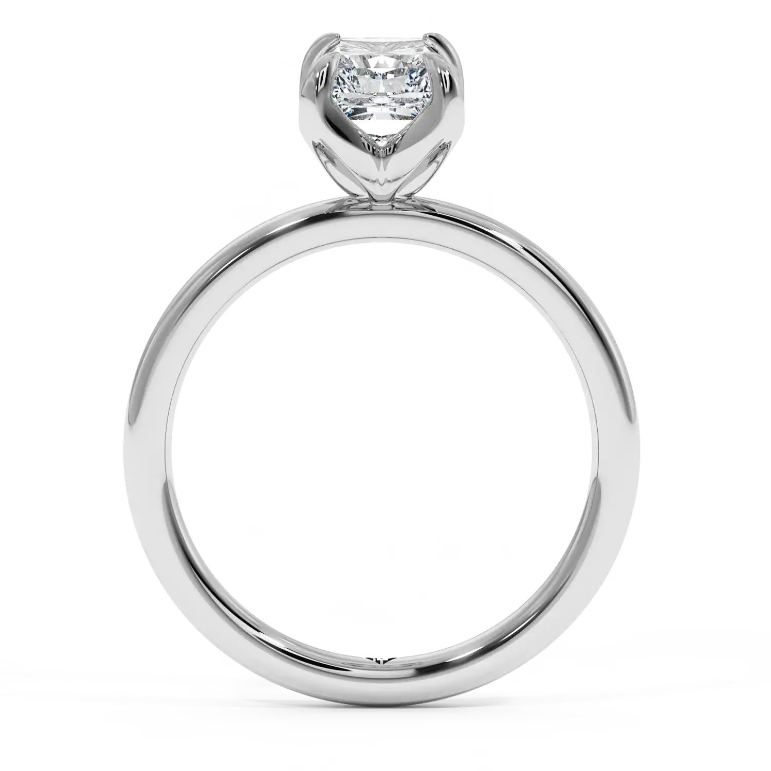 18K White Gold Uma Solitaire Engagement Ring