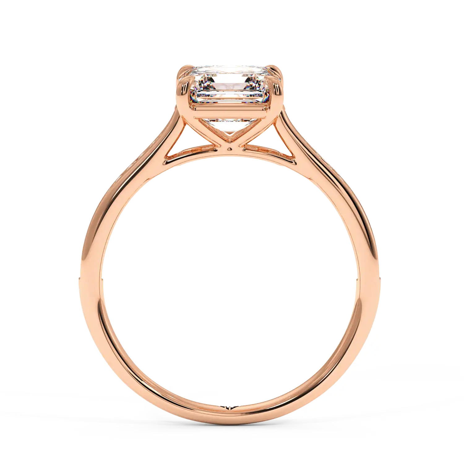 18K Rose Gold Poppy Channel Engagement Ring