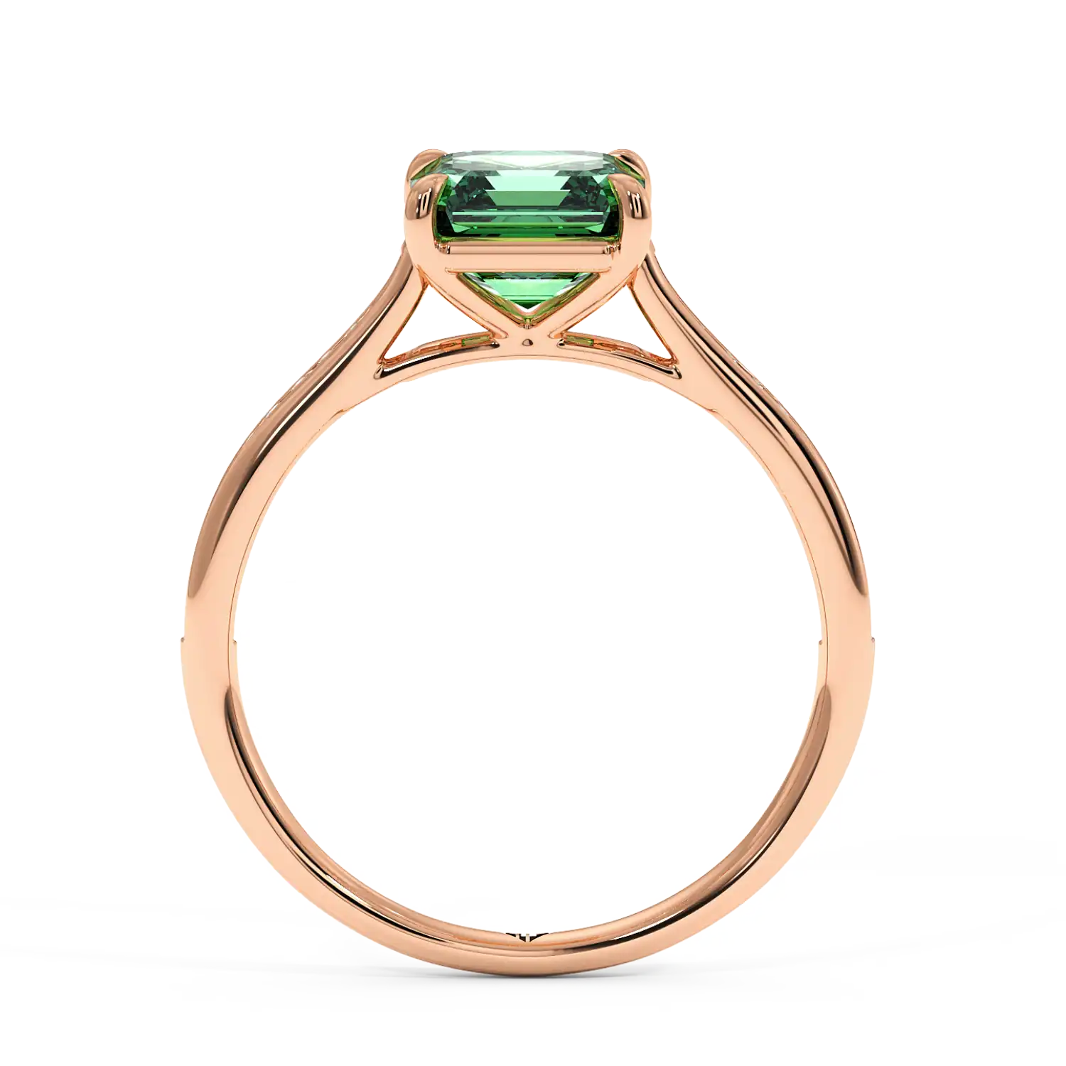 18K Rose Gold Poppy Channel Engagement Ring