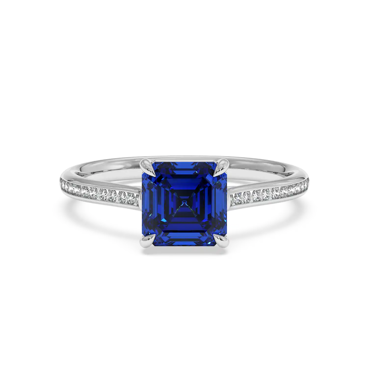 Platinum Poppy Channel Engagement Ring