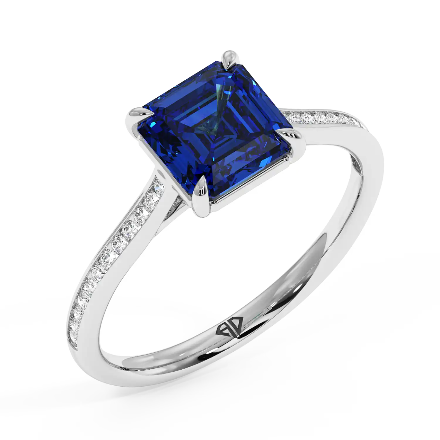 Platinum Poppy Channel Engagement Ring