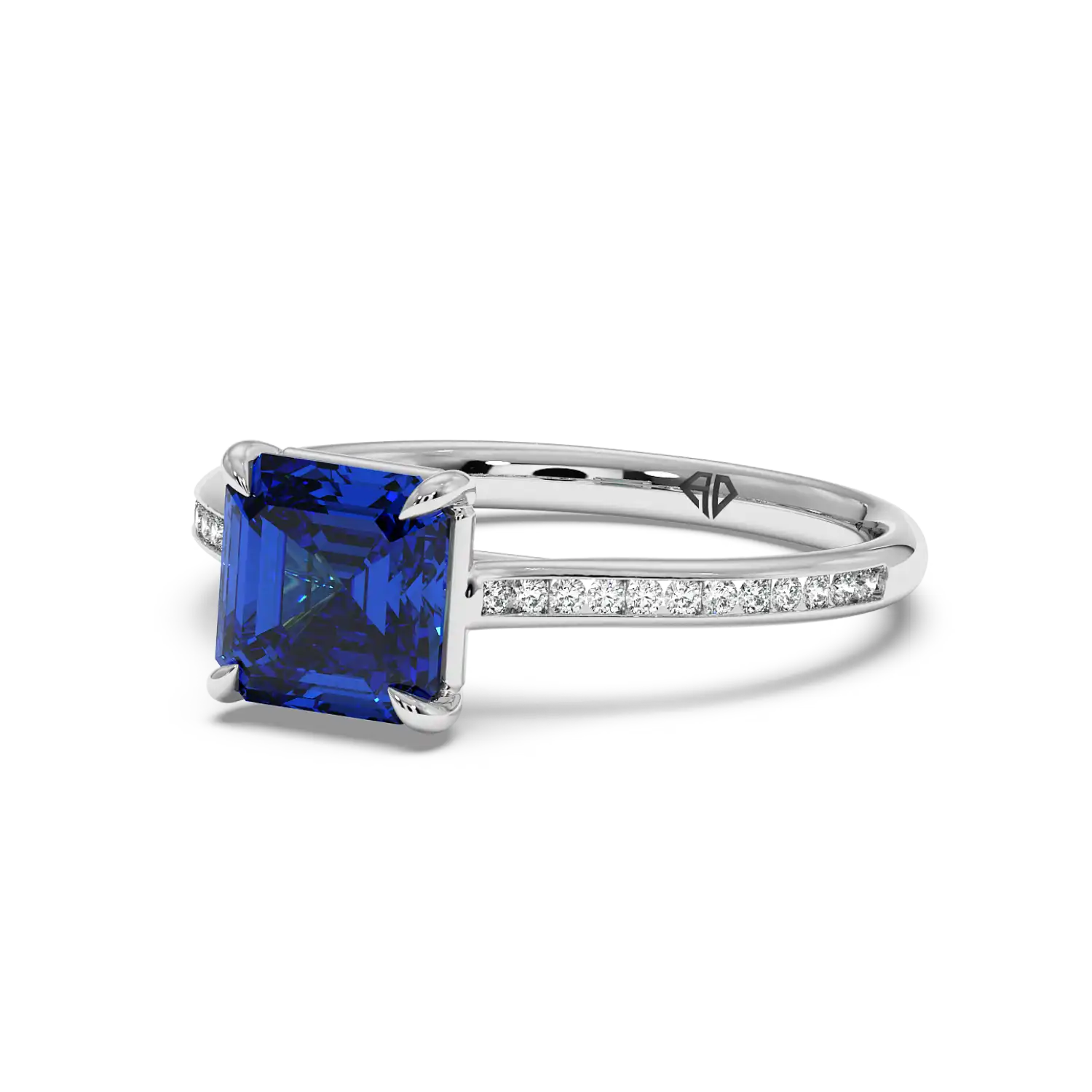 Platinum Poppy Channel Engagement Ring