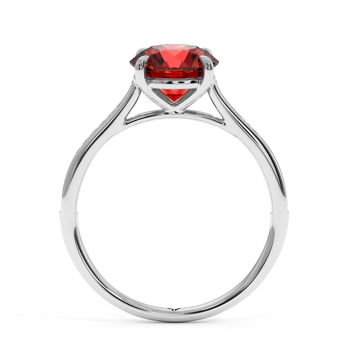 Platinum Poppy Channel Engagement Ring