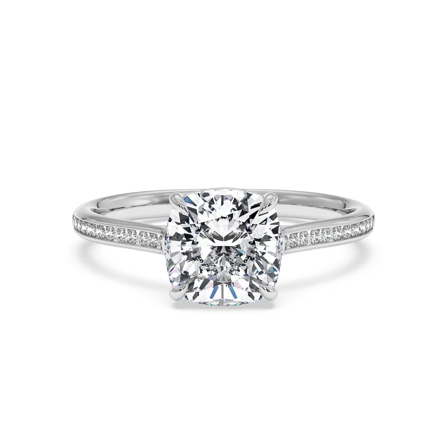 Platinum Poppy Channel Engagement Ring