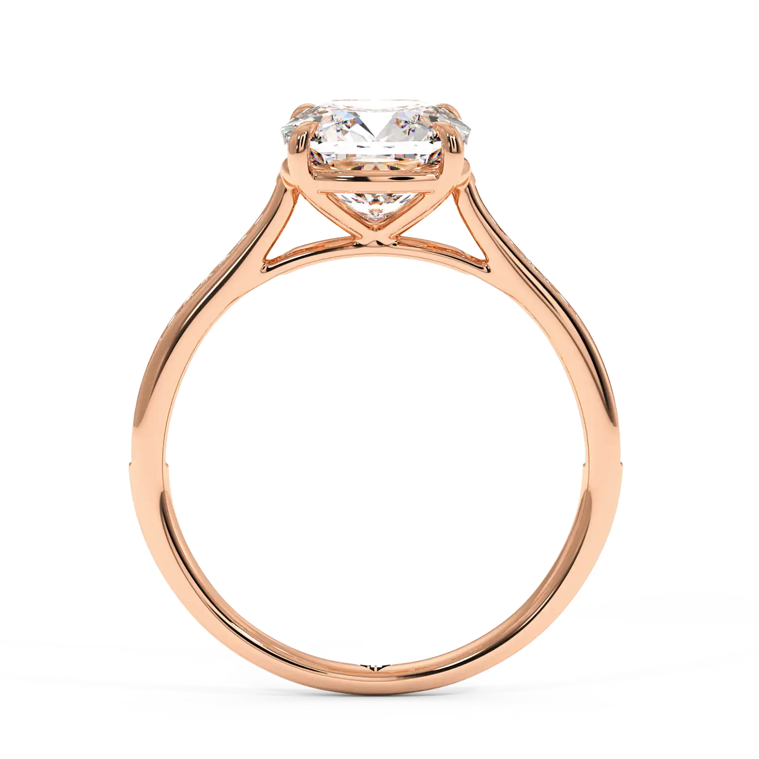 18K Rose Gold Poppy Channel Engagement Ring