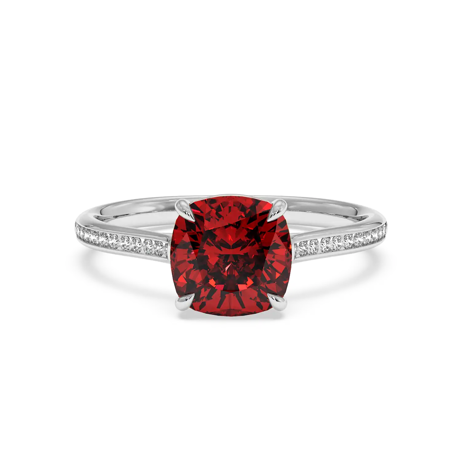 Platinum Poppy Channel Engagement Ring