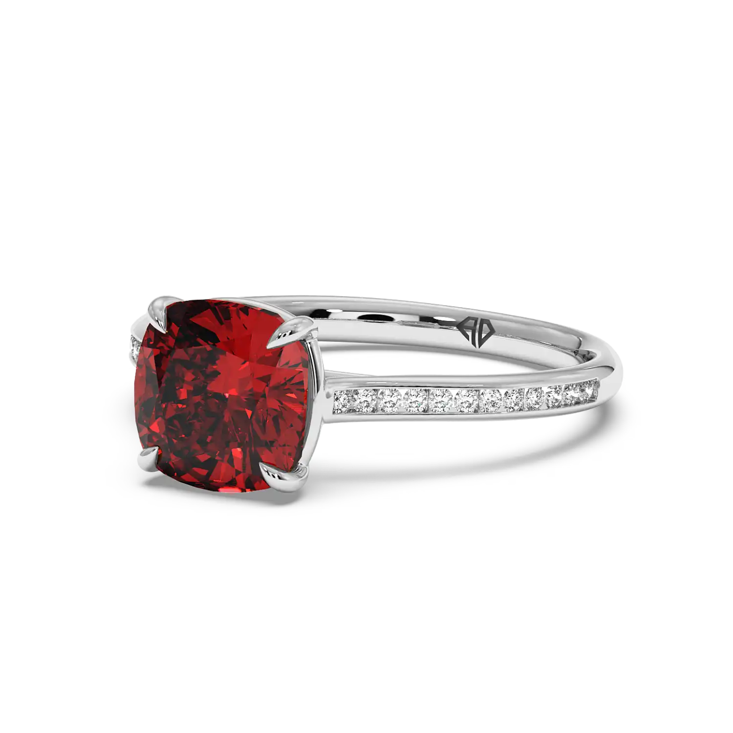 Platinum Poppy Channel Engagement Ring