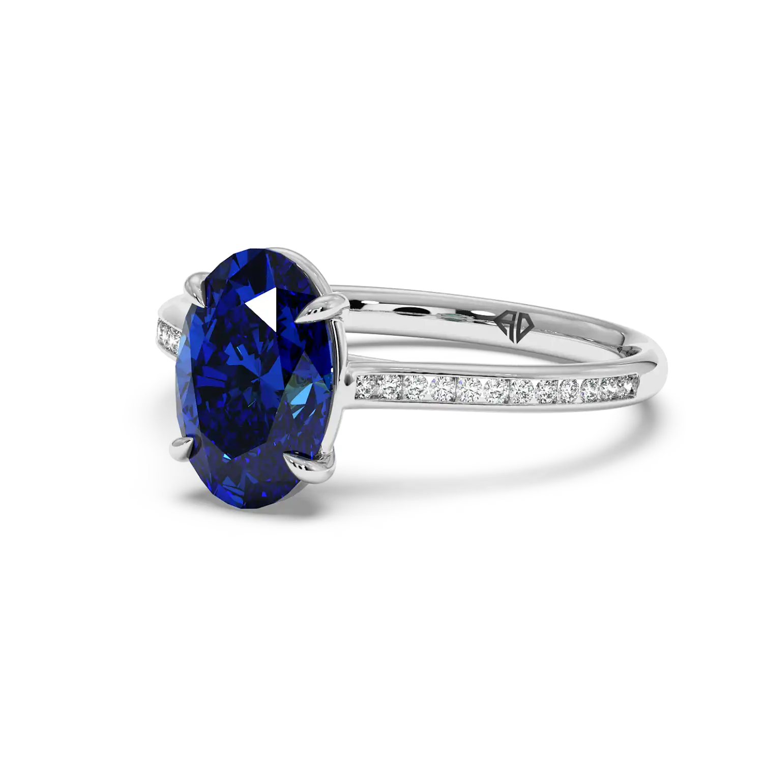 Platinum Poppy Channel Engagement Ring