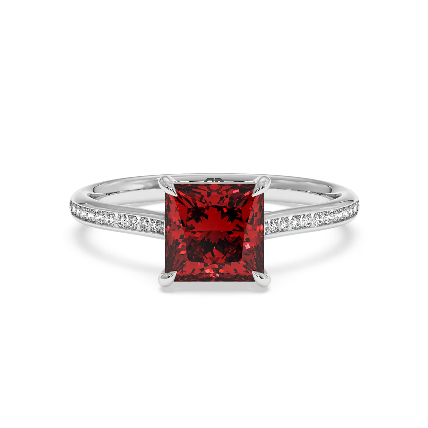 Platinum Poppy Channel Engagement Ring