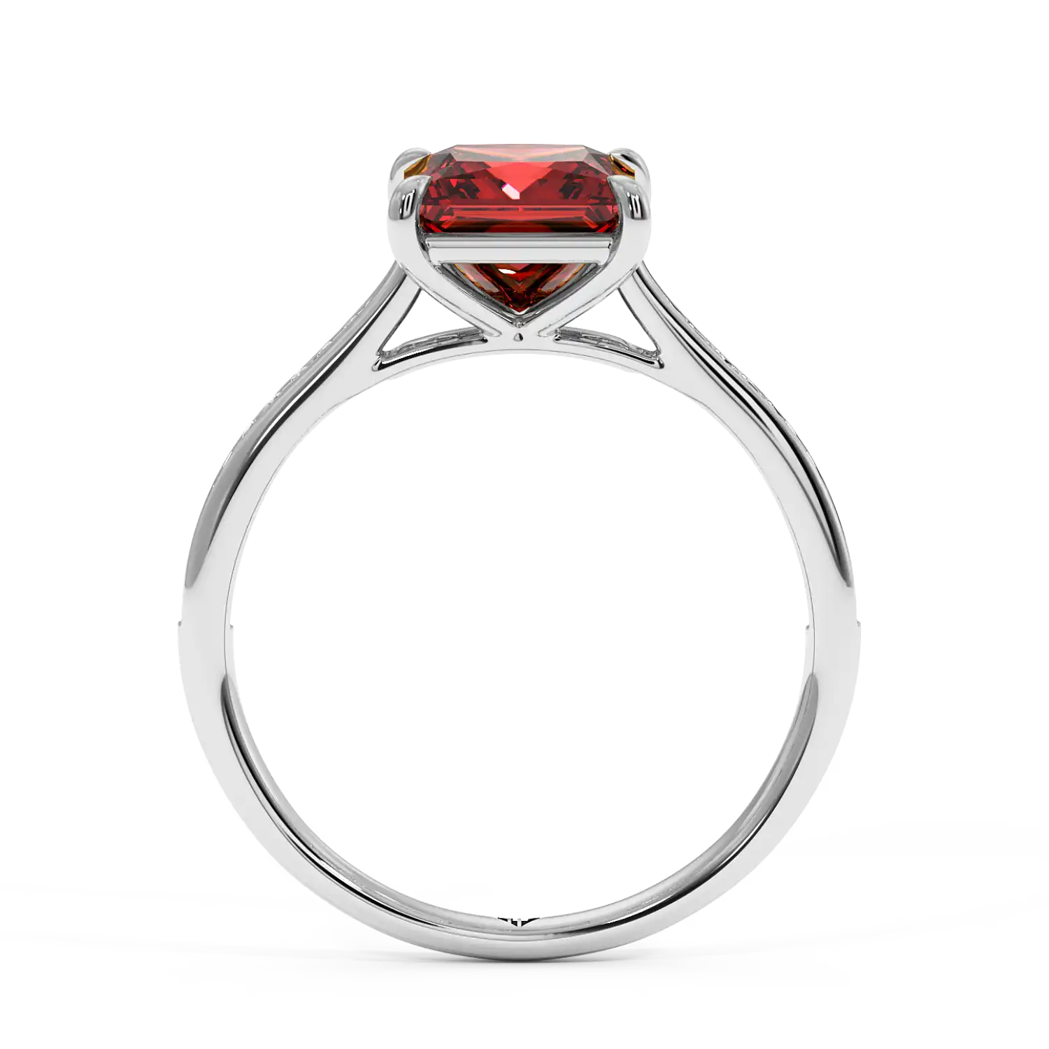 Platinum Poppy Channel Engagement Ring
