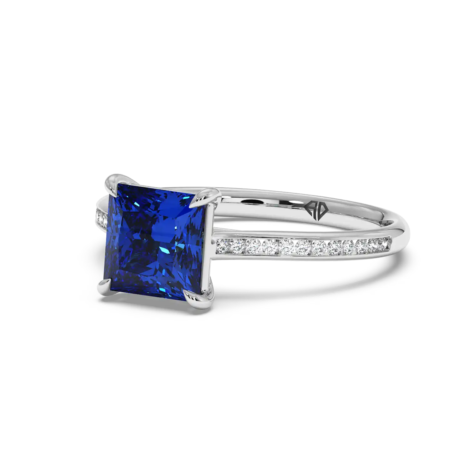 Platinum Poppy Channel Engagement Ring