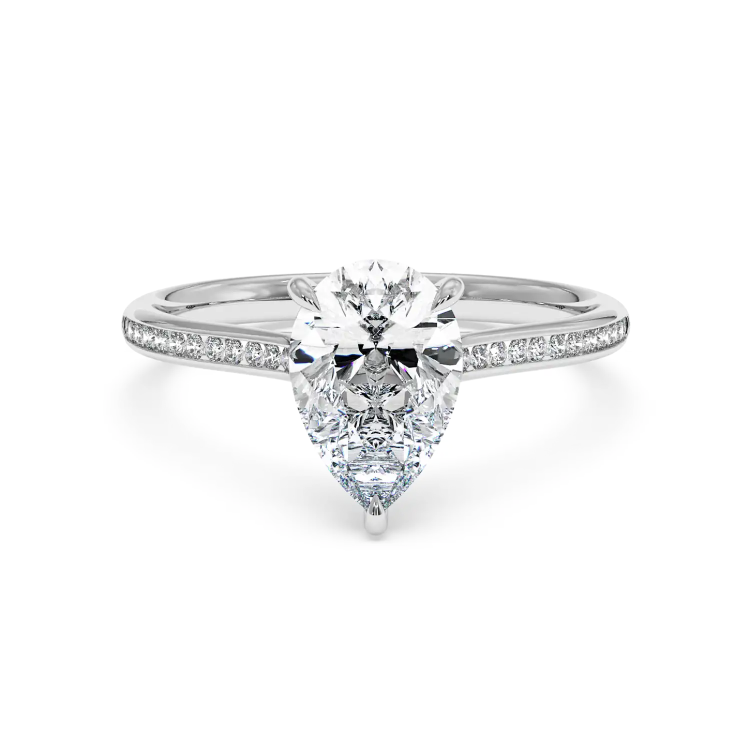 Platinum Poppy Channel Engagement Ring