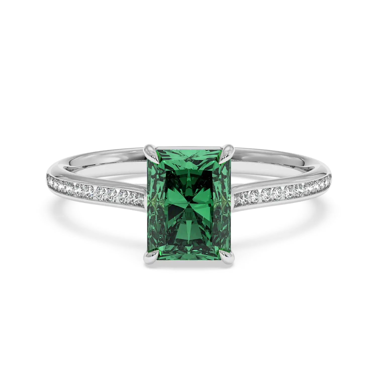 Platinum Poppy Channel Engagement Ring