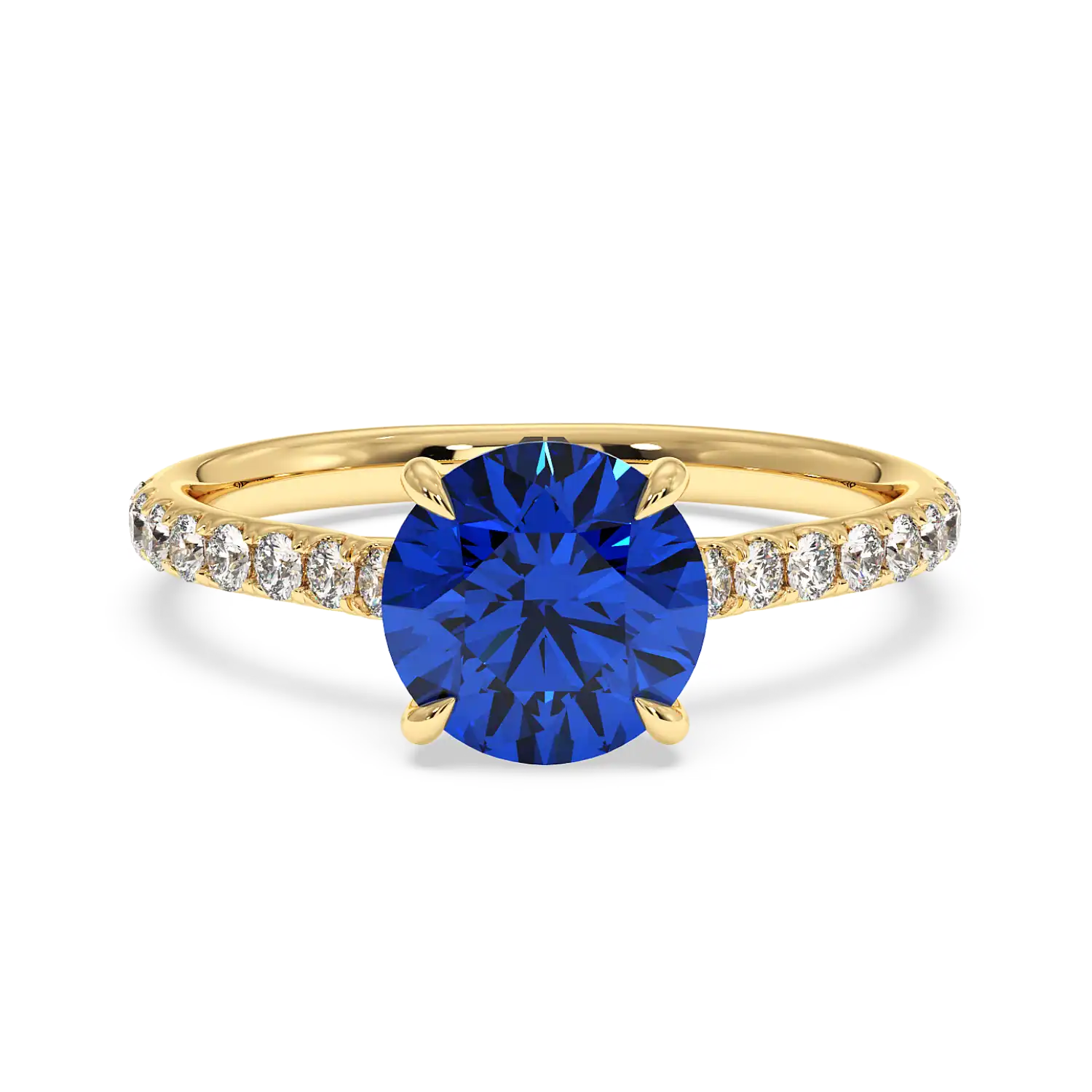 18K White Gold Poppy Micro Engagement Ring