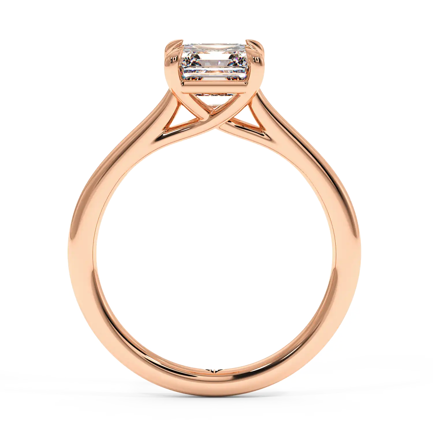 18K Rose Gold Rowen Solitaire Engagement Ring