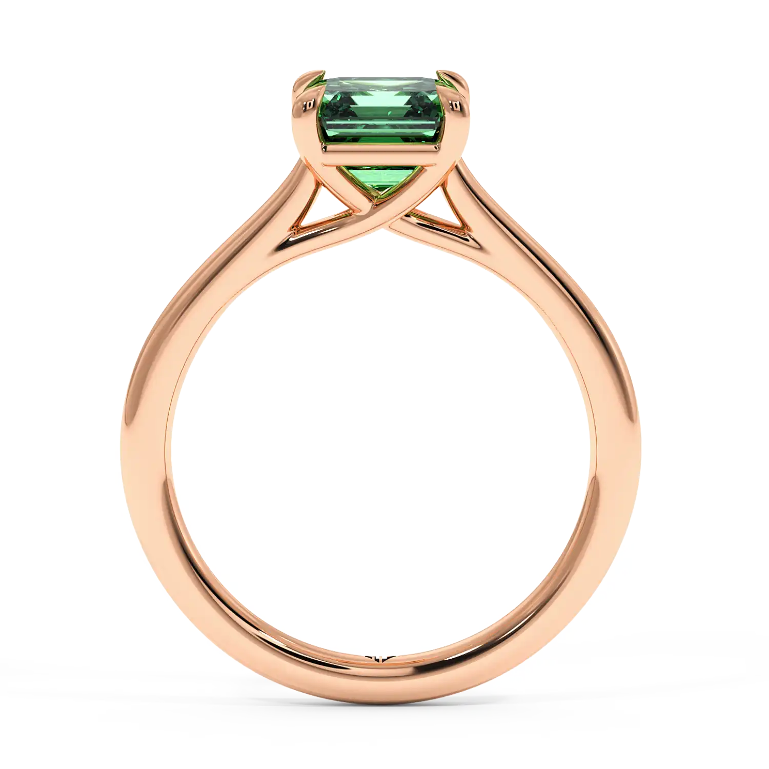 18K Rose Gold Rowen Solitaire Engagement Ring