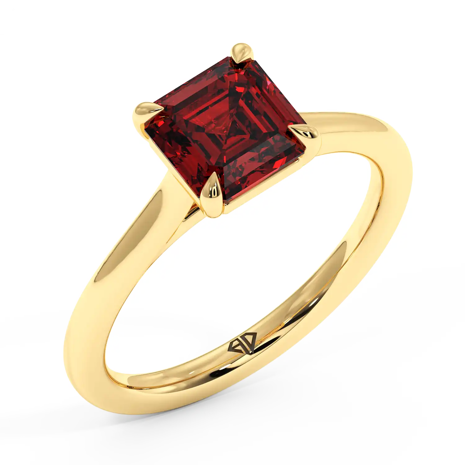 18K Yellow Gold Rowen Solitaire Engagement Ring