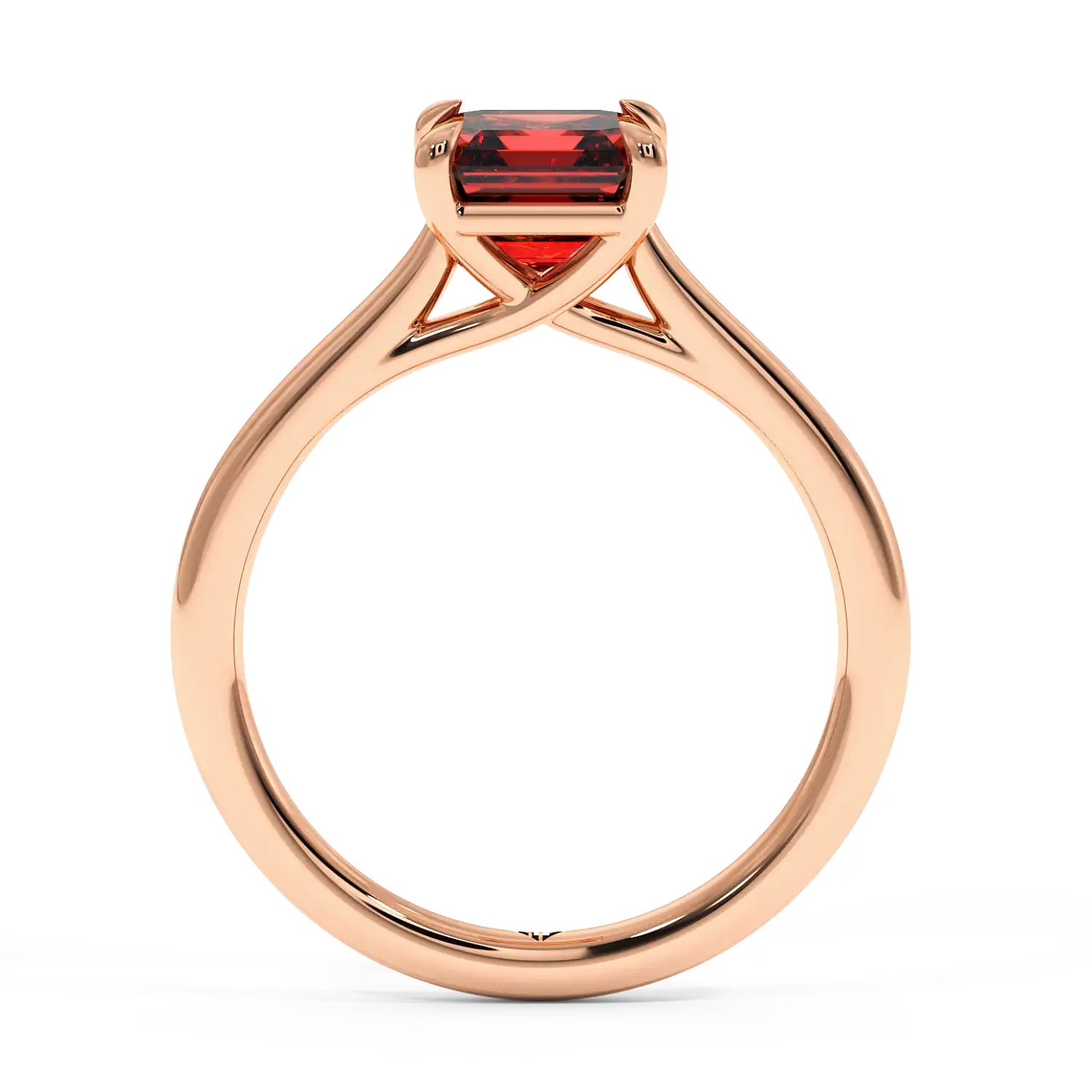 18K Rose Gold Rowen Solitaire Engagement Ring