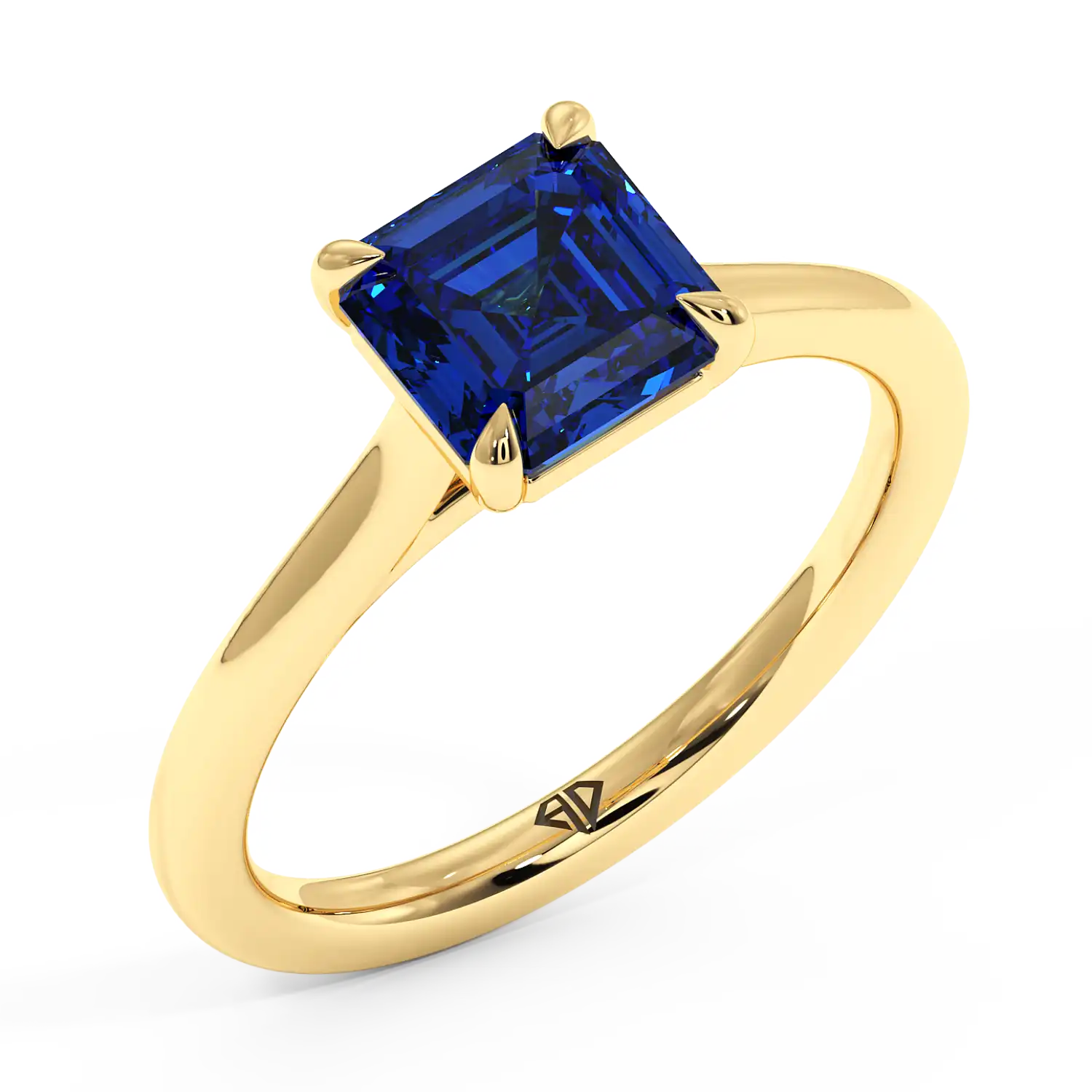 18K Yellow Gold Rowen Solitaire Engagement Ring