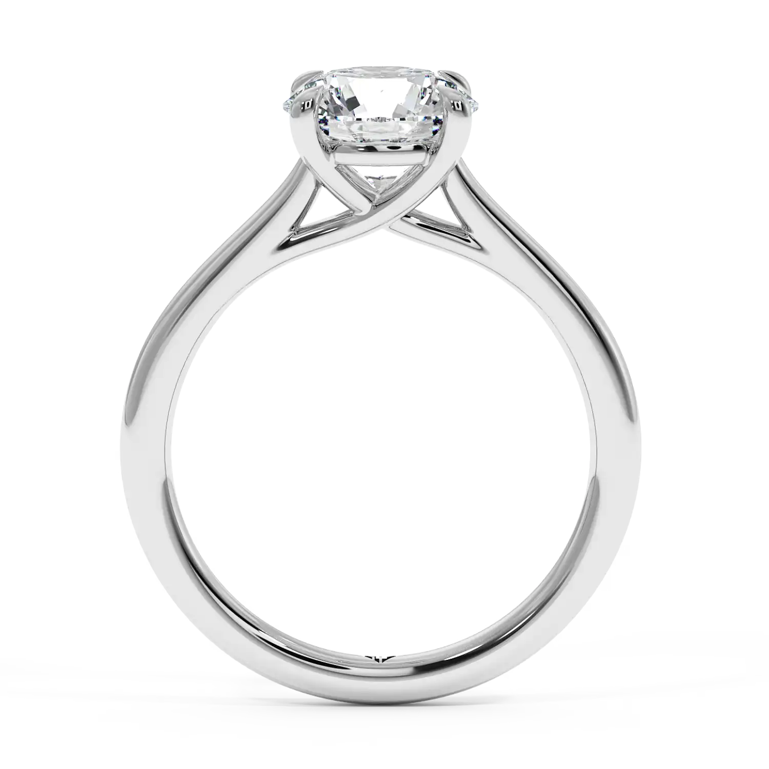 18K White Gold Rowen Solitaire Engagement Ring