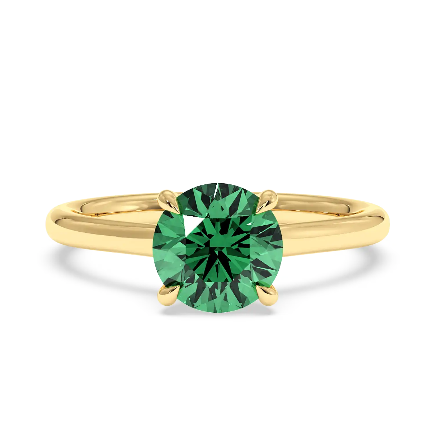 18K Yellow Gold Rowen Solitaire Engagement Ring